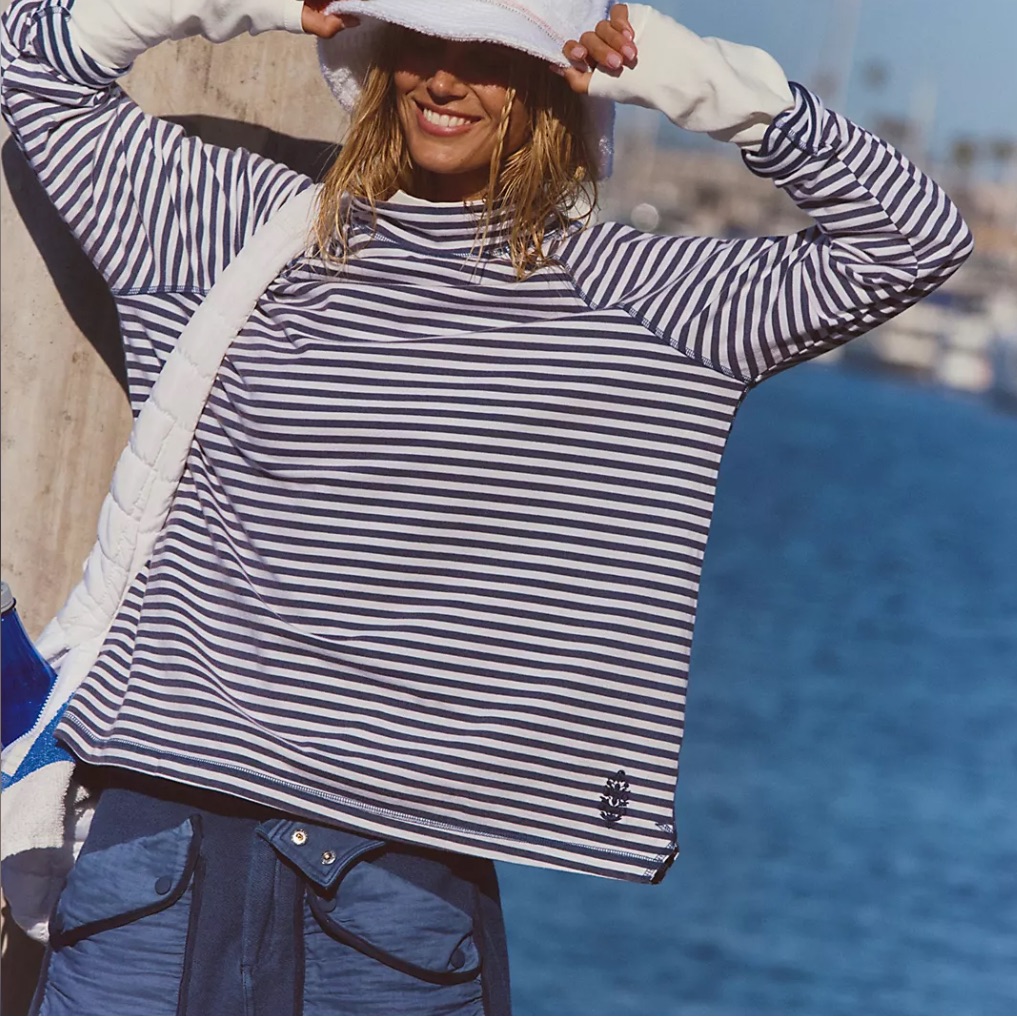 Free People Restoration Yarn Dye Stripe Layer